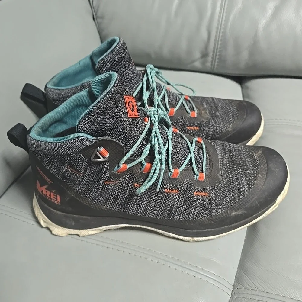 REI Co-Op x Outdoor Afro Flash Hiking Boots Men 9.5 Waterproof HydroWall Walking